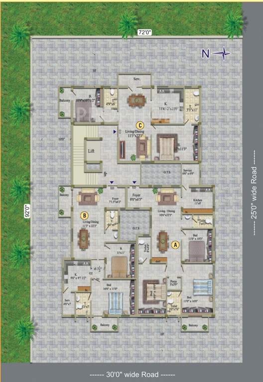  sri padmam Images for Cluster Plan of Chola Sri Padmam