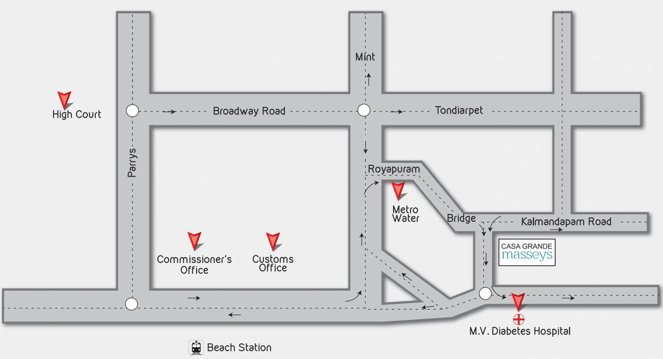 Images for Location Plan of Casagrand Masseys