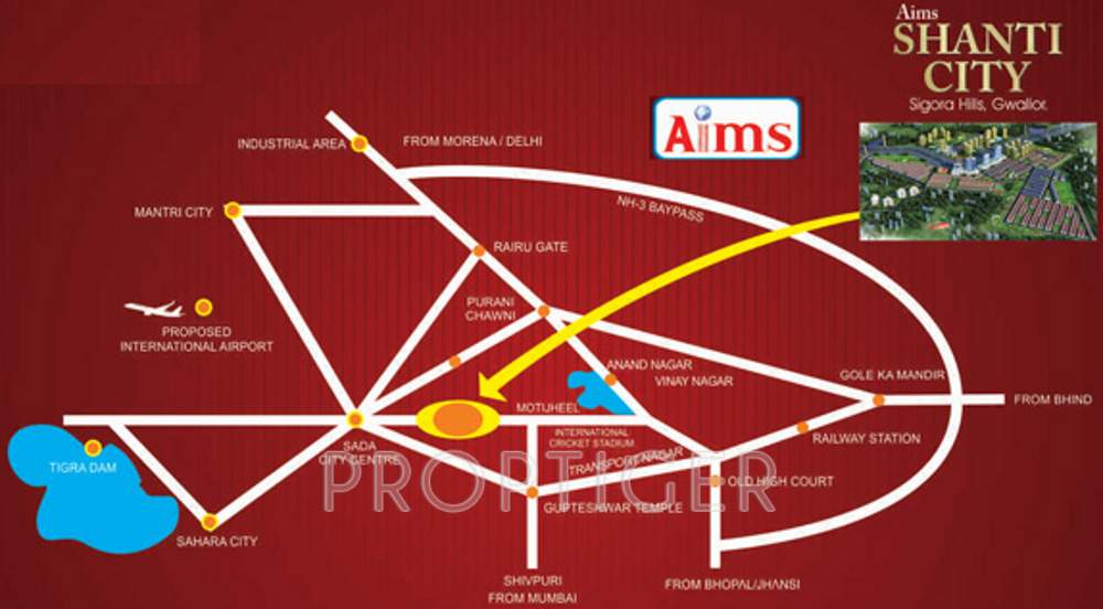 Images for Location Plan of Aims Shanti City Plots