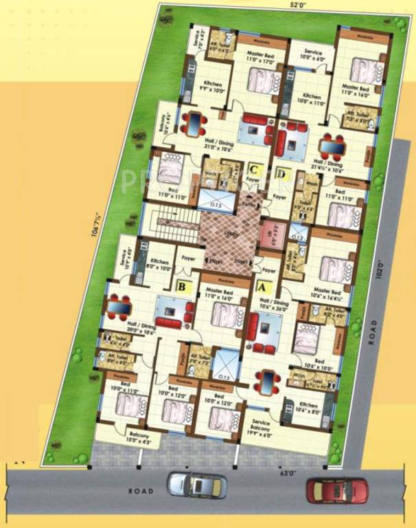 Images for Cluster Plan of Chola Kamban Kudil