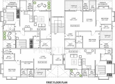 vignesh-buildcon vertex Vertex Cluster Plan for 1st & 3rd Floor