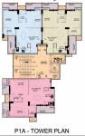  slf-anushree-apartments Tower P1A Cluster Plan