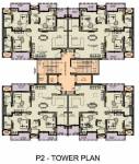  slf-anushree-apartments Tower P2 Cluster Plan