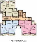  slf-anushree-apartments Tower P3 Cluster Plan