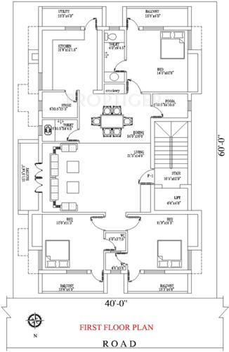 Images for Cluster Plan of Madhav Karpagam Gardens