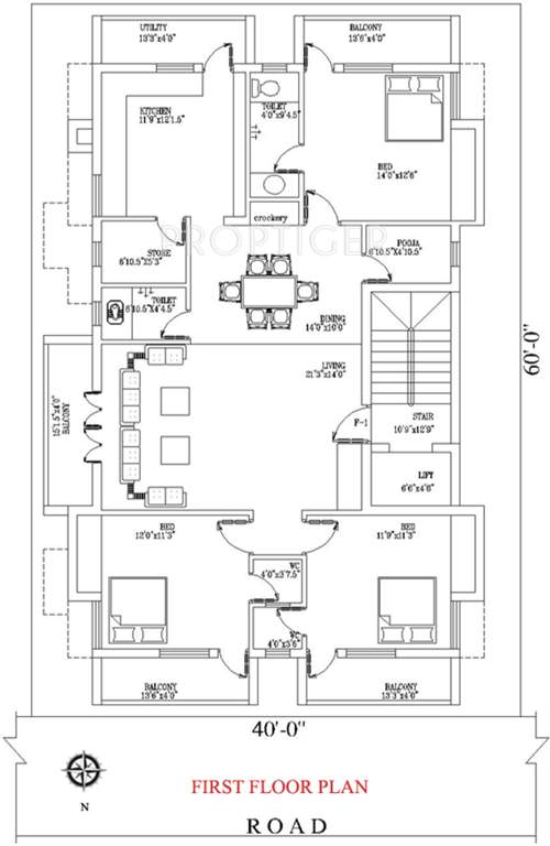 Images for Cluster Plan of Madhav Karpagam Gardens