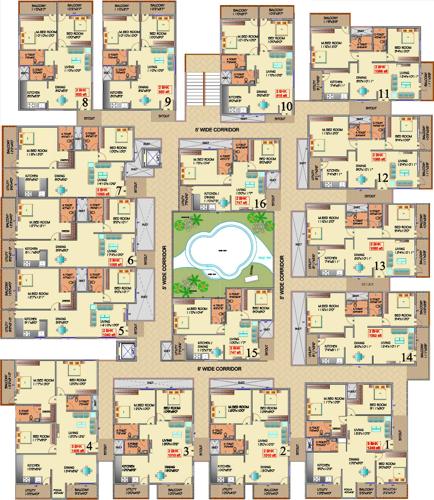 Sri Sai Residency Cluster Plan from 1st to 4th Floor sri-sai-residency Sri Sai Residency Cluster Plan from 1st to 4th Floor