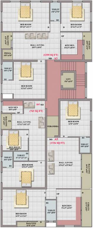 Images for Cluster Plan of Brownstone Adithi Ruby