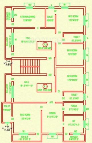 Images for Cluster Plan of Madhav Krishna Flats