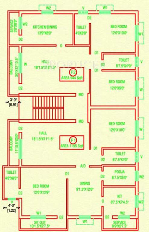 Images for Cluster Plan of Madhav Krishna Flats