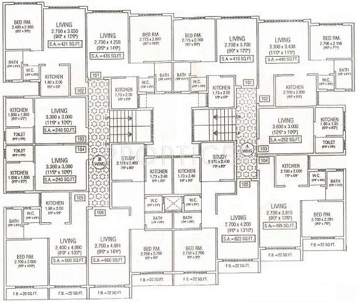 Images for Cluster Plan of Raj Sagar Apartment