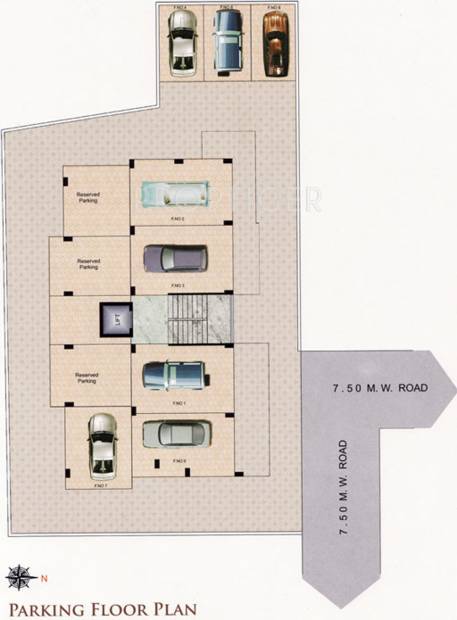 Images for Cluster Plan of Ojas Kanak Apartment