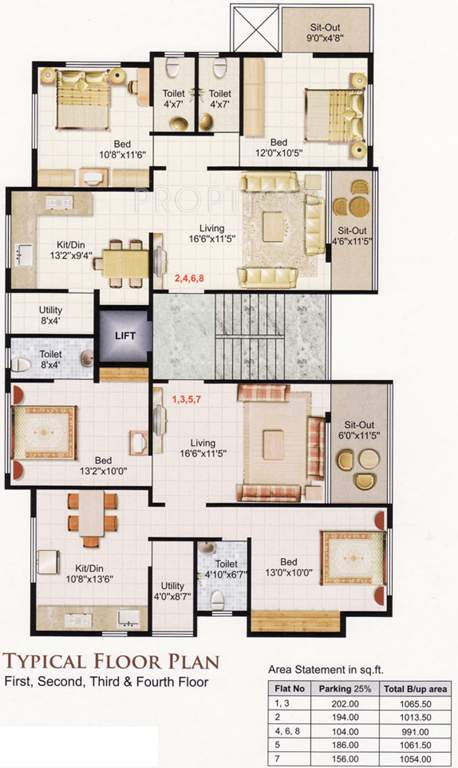 Images for Cluster Plan of Ojas Kanak Apartment