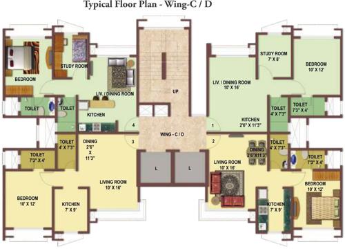  marina-enclave Images for Cluster Plan of Gurukrupa Marina Enclave