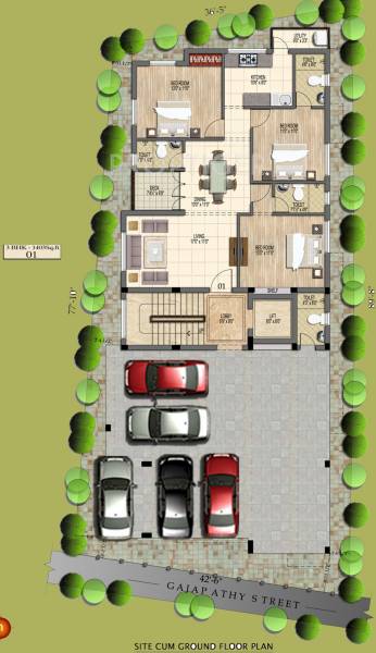 Panchvati Cluster Plan for ground Floor sri-kalpathru-foundations panchvati Panchvati Cluster Plan for ground Floor