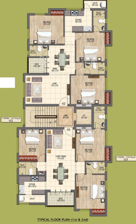 sri kalpathru foundations panchvati Panchvati Cluster Plan from 1st to 2nd Floor