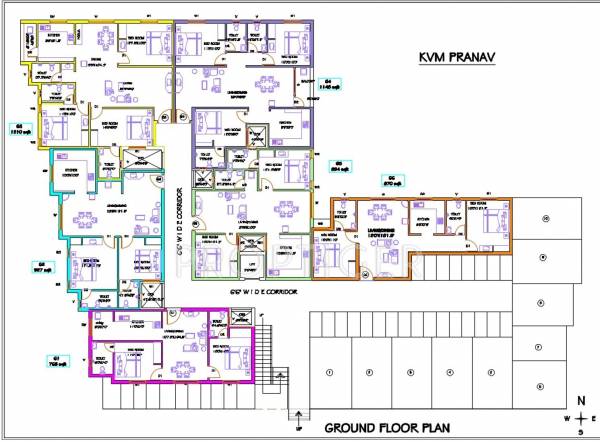 kvm-housing-developers pranav Pranav Cluster Plan for Ground Floor