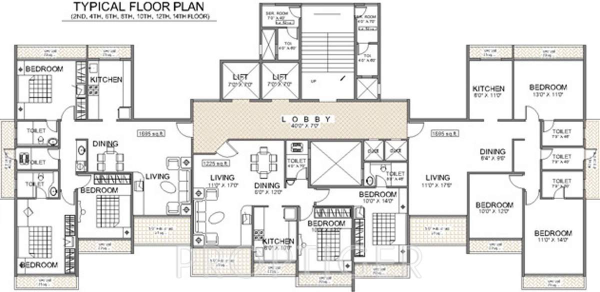Images for Cluster Plan of Reliable Balaji Heights