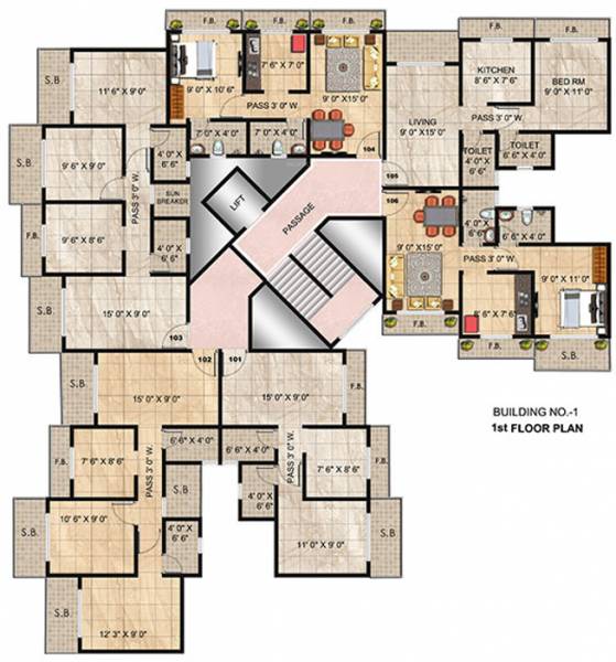 Images for Cluster Plan of Panvelkar Twin Towers
