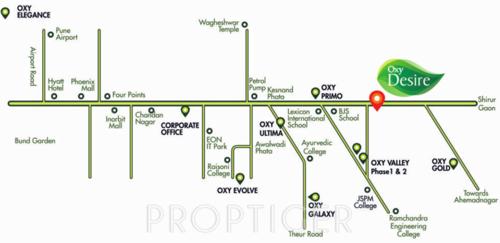  oxy-desire Images for Location Plan of Venkatesh Oxy Desire