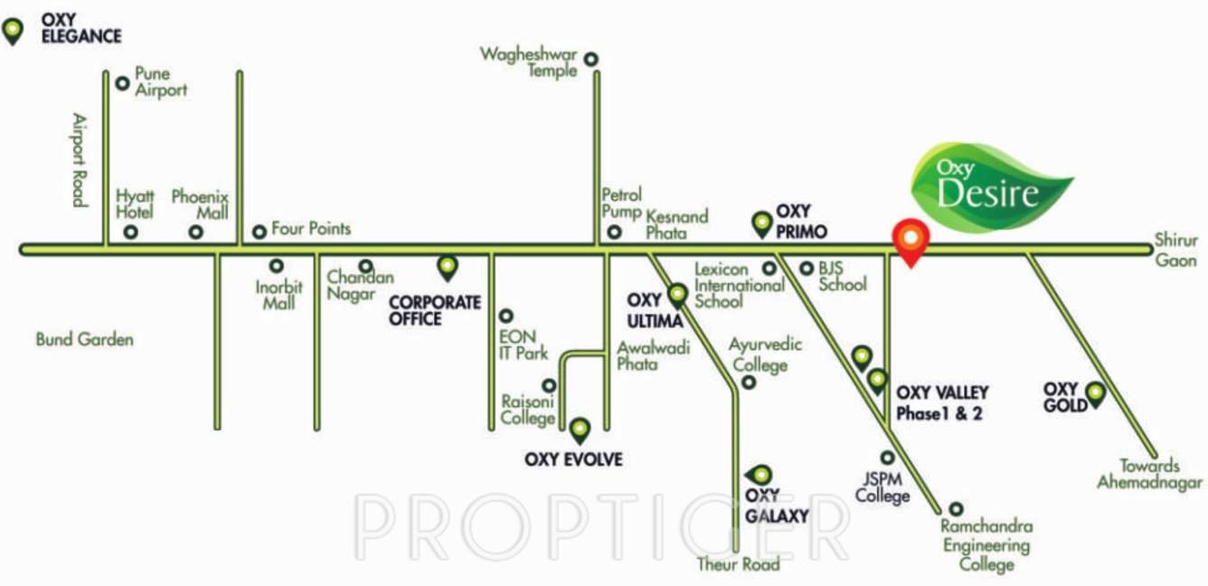 oxy desire Images for Location Plan of Venkatesh Oxy Desire