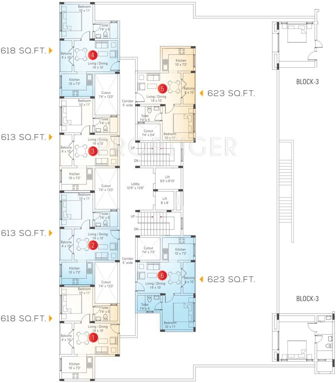 Images for Cluster Plan of Appaswamy Banyan House