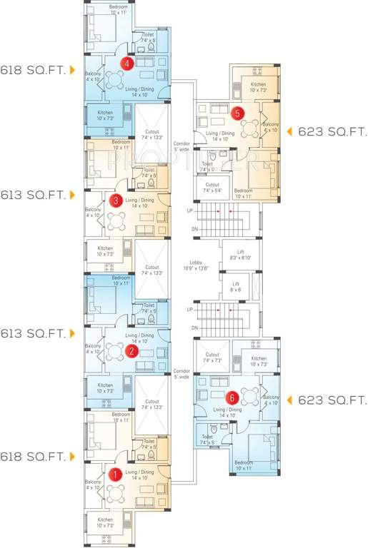 Images for Cluster Plan of Appaswamy Banyan House