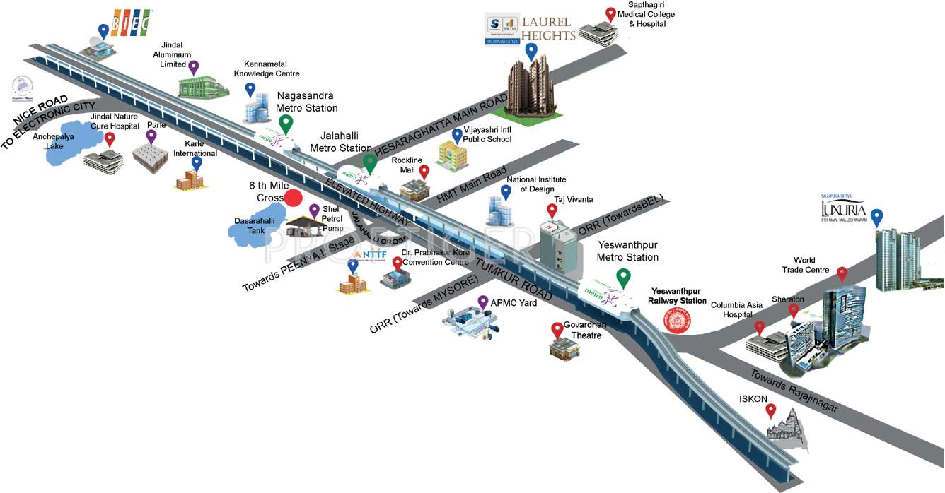 Images for Location Plan of Salarpuria Sattva Laurel Heights