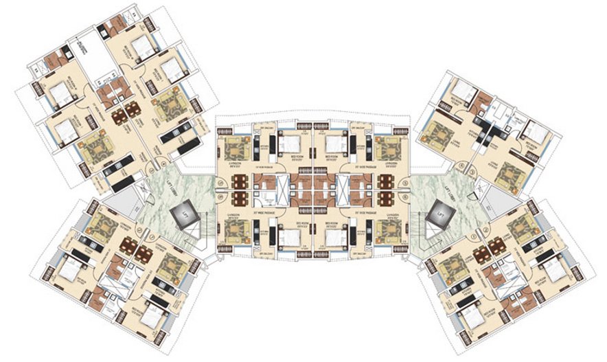 Images for Cluster Plan of Ajmera Heritage City
