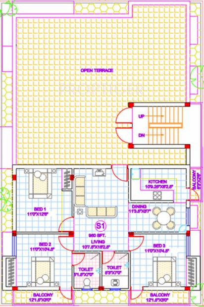 Images for Cluster Plan of Brownstone Pallikarani