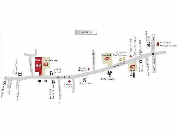 locationPlan of Appaswamy Arcot Terrace