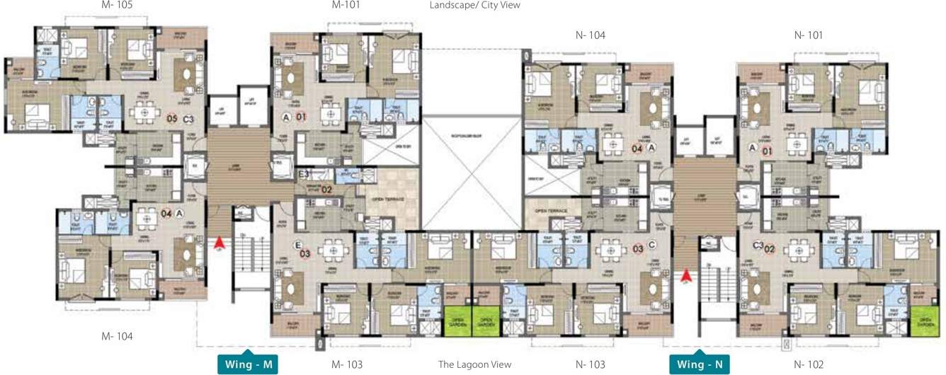 Images for Cluster Plan of Purva The Waves