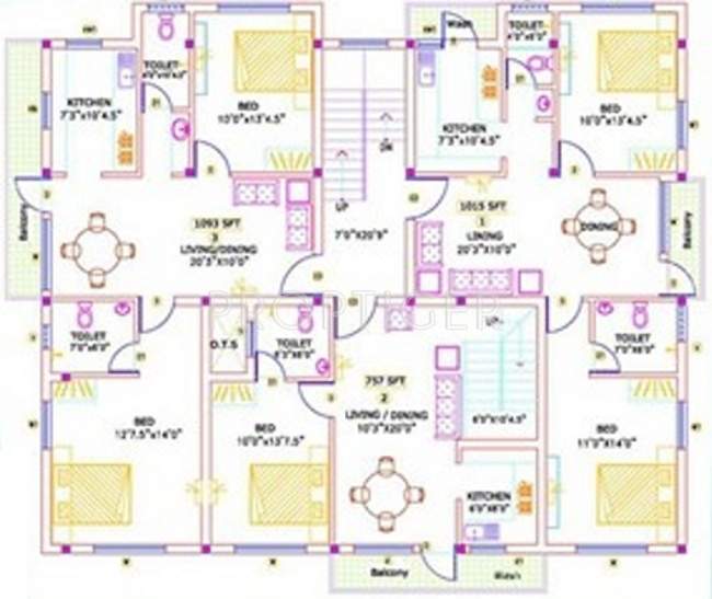 Images for Cluster Plan of Kosalram Sai Krishna Enclave