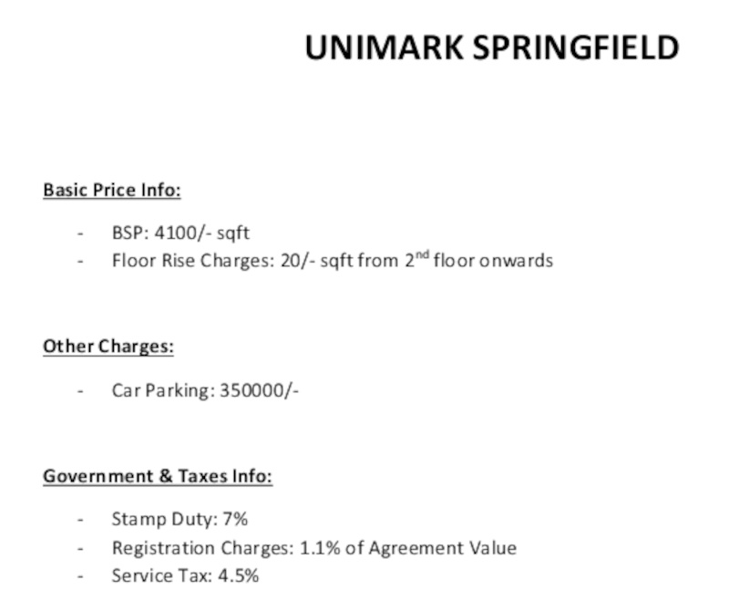 springfield Construction Linked Payment (CLP) Payment Plan