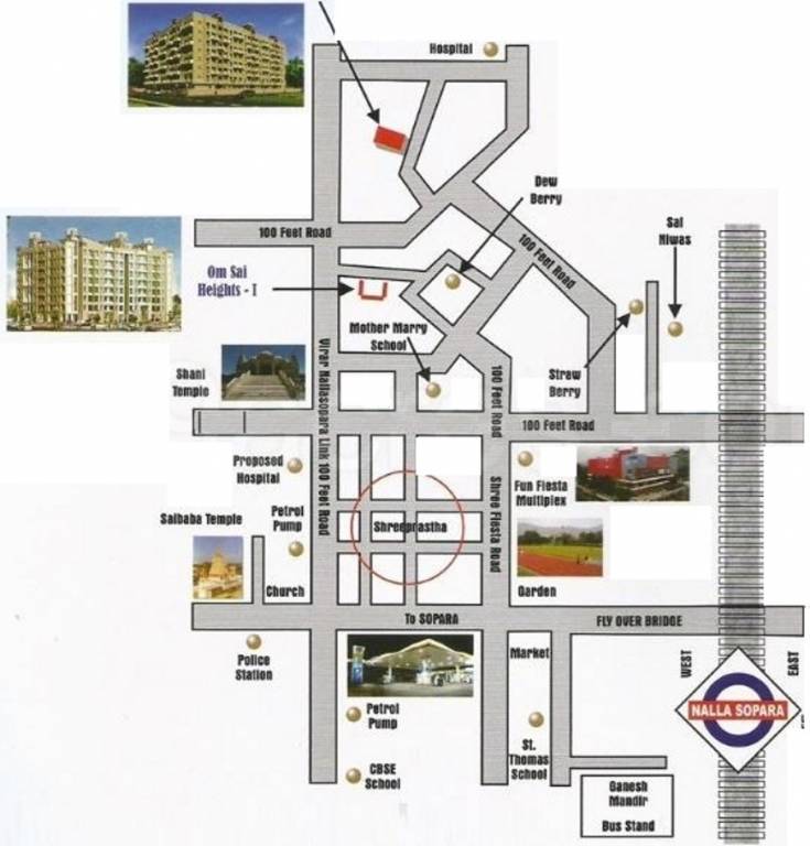 Images for Location Plan of Sai Om Sai Heights II All Towers