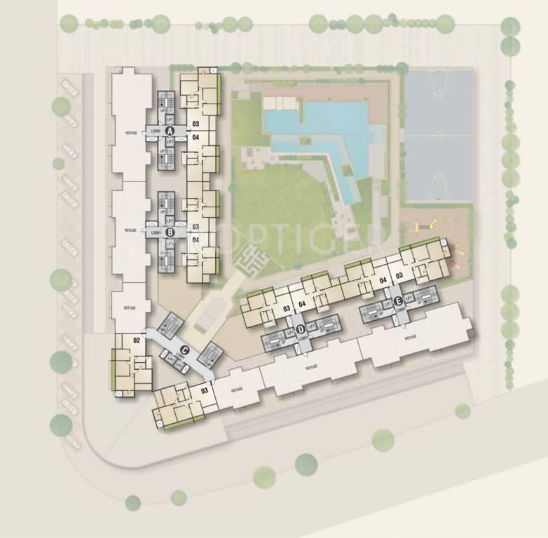 Images for Cluster Plan of Rehab Balaji Delta Tower 1