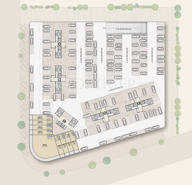 Images for Cluster Plan of Rehab Balaji Delta Tower 1