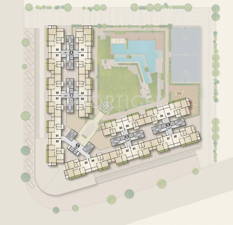 Images for Cluster Plan of Rehab Balaji Delta Tower 1