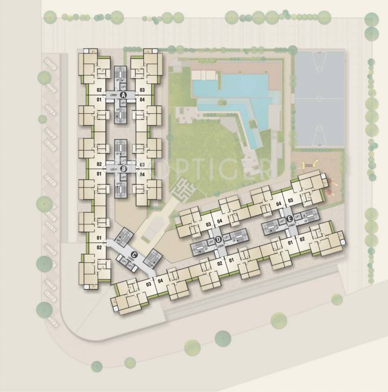 Images for Cluster Plan of Rehab Balaji Delta Tower 1