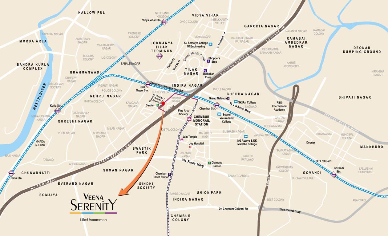 serenity Images for Location Plan of Veena Serenity