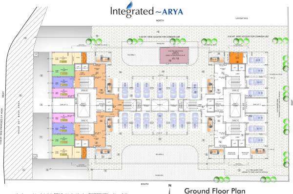  arya Integrated Arya Cluster Plan for ground Floor