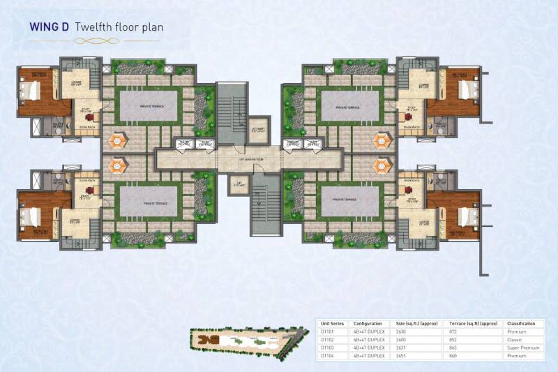  somerset-house Images for Cluster Plan of Purva Somerset House