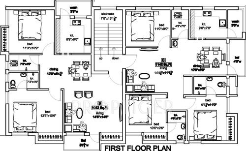 Images for Cluster Plan of Jasmine Sanvi Flats