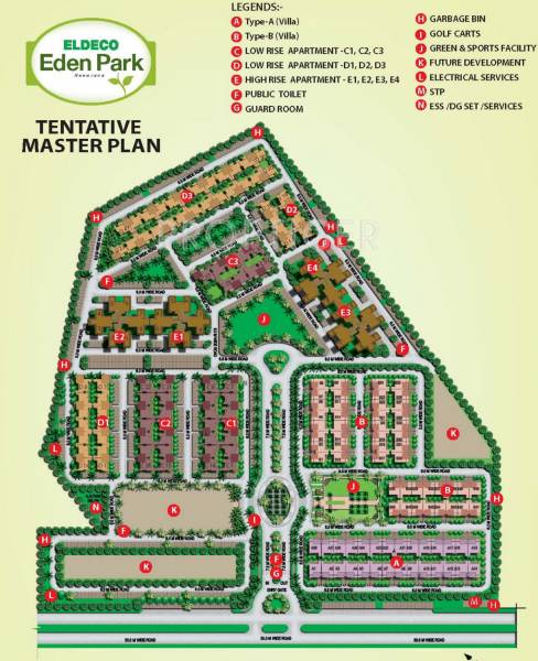 Images for Master Plan of Eldeco Eden Park Apartment Images for Master Plan of Eldeco Eden Park Apartment