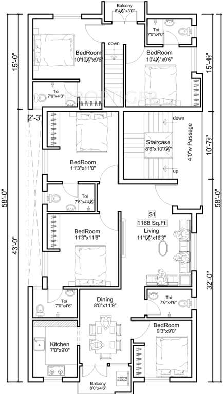 Images for Cluster Plan of Jasmine Vibha Flats
