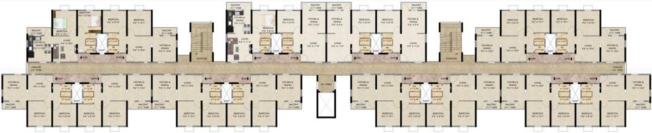 happinest Images for Cluster Plan of Mahindra Happinest