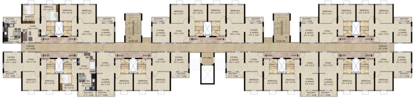 happinest Images for Cluster Plan of Mahindra Happinest