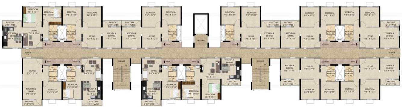 happinest Images for Cluster Plan of Mahindra Happinest