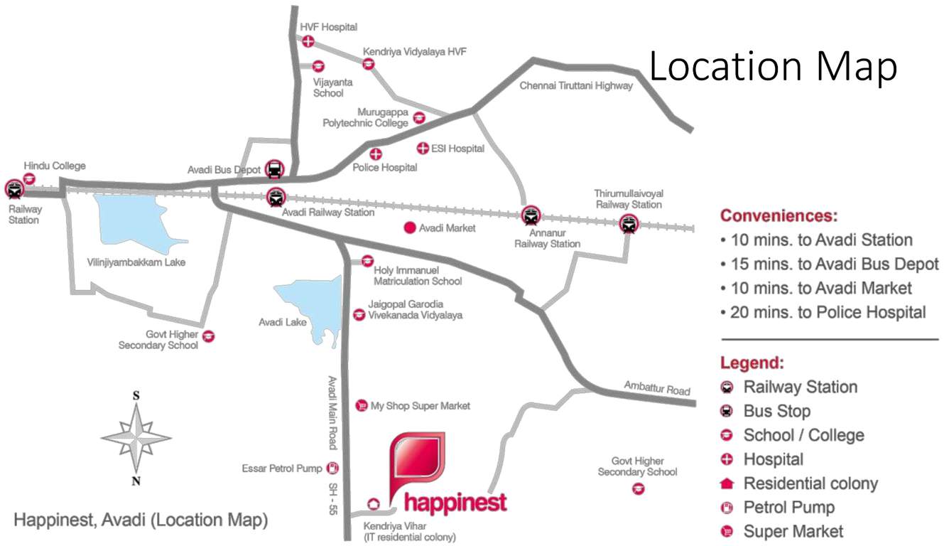 happinest Images for Location Plan of Mahindra Happinest
