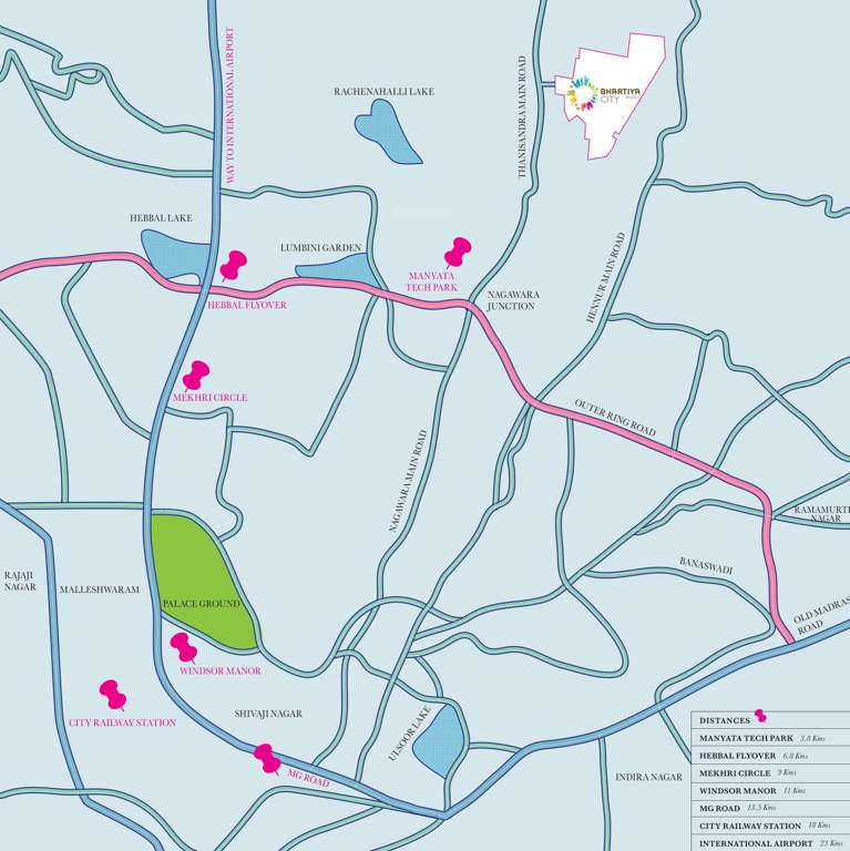  leela residences Images for Location Plan of Bhartiya Leela Residences
